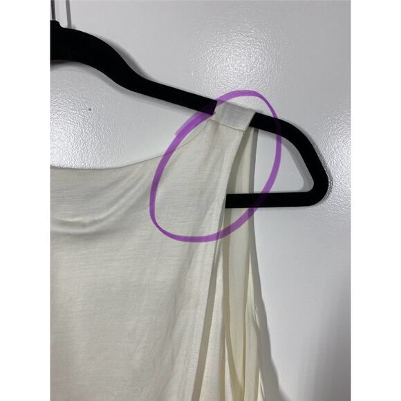 Ann Taylor Loft Loose Fit Tank Top Blouse Cream Off White XL - Picture 8 of 10